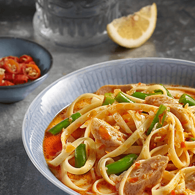 Fettuccine Laksa Otak-Otak