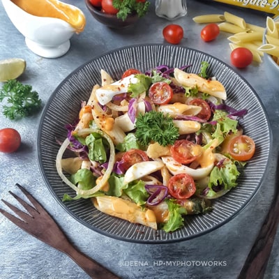 Penne Pasta Salad With Peanut Dressing