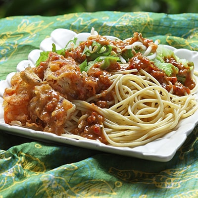 Spaghetti Bumbu Kacang
