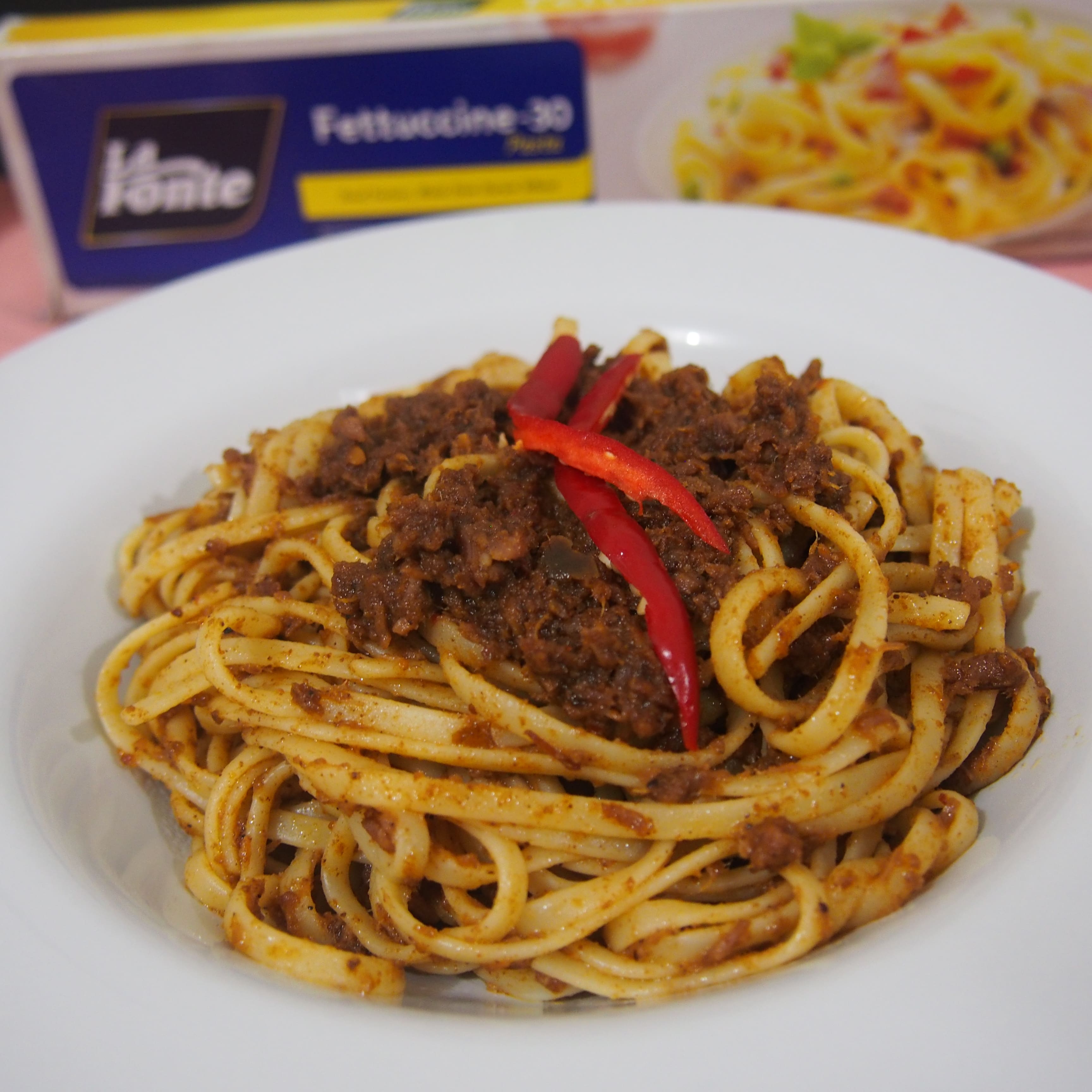 Fettuccine Beef Rendang