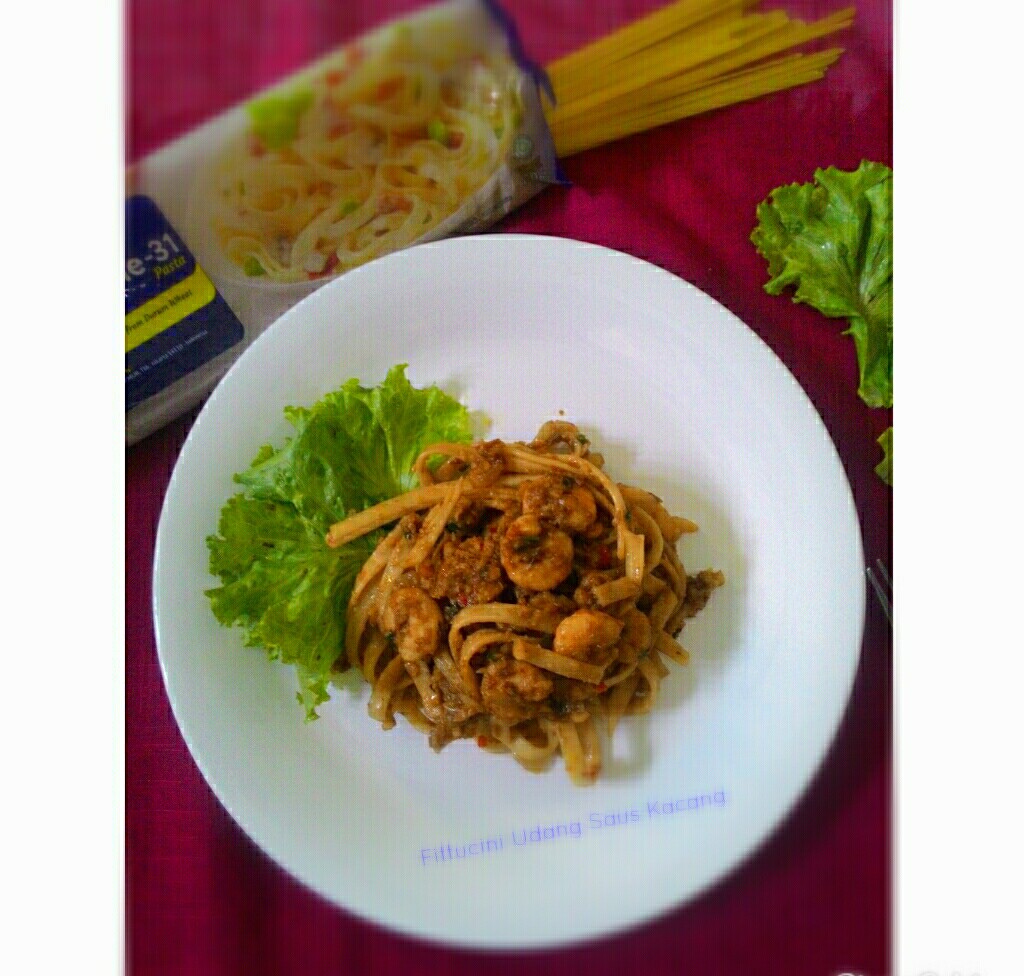 Fittuccine Udang Saus Kacang