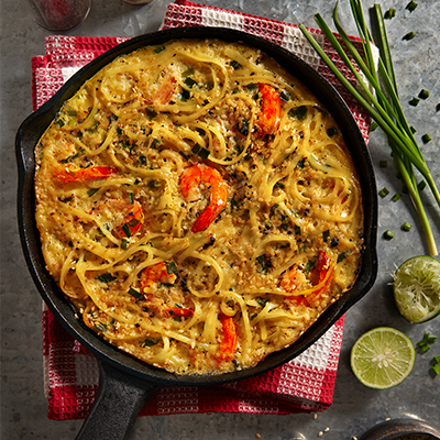 Dadar Fettuccine Udang