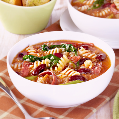 Red Bean Pasta Soup